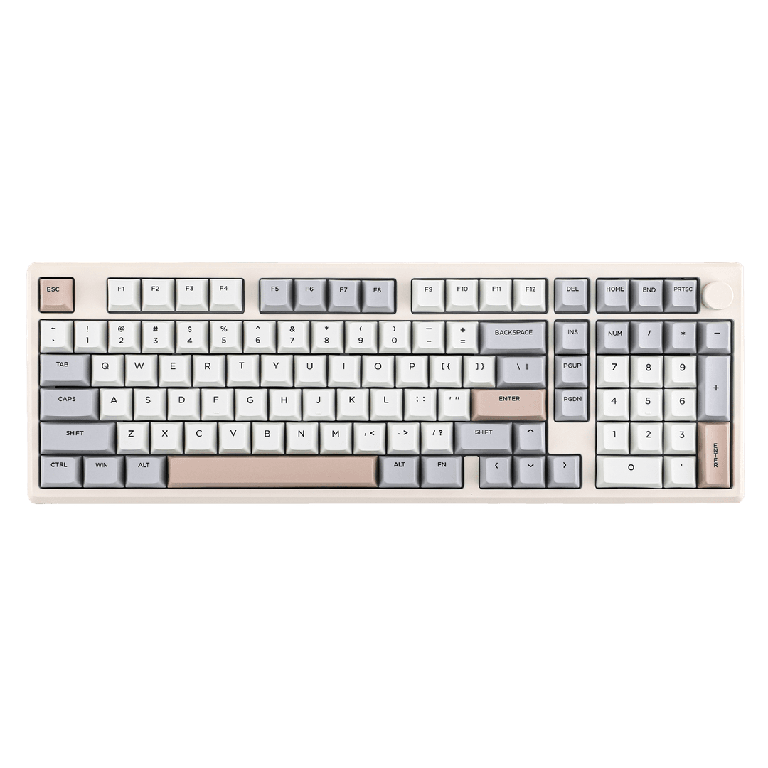 Epomaker Galaxy100 QMK/VIA - Grey / Feker Marble White Switch