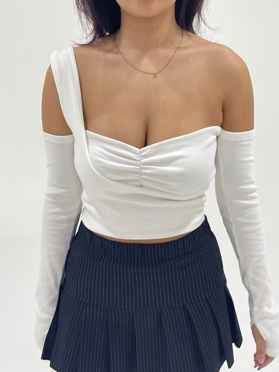 CUT-OUT TOP: WHITE — BLINC1000