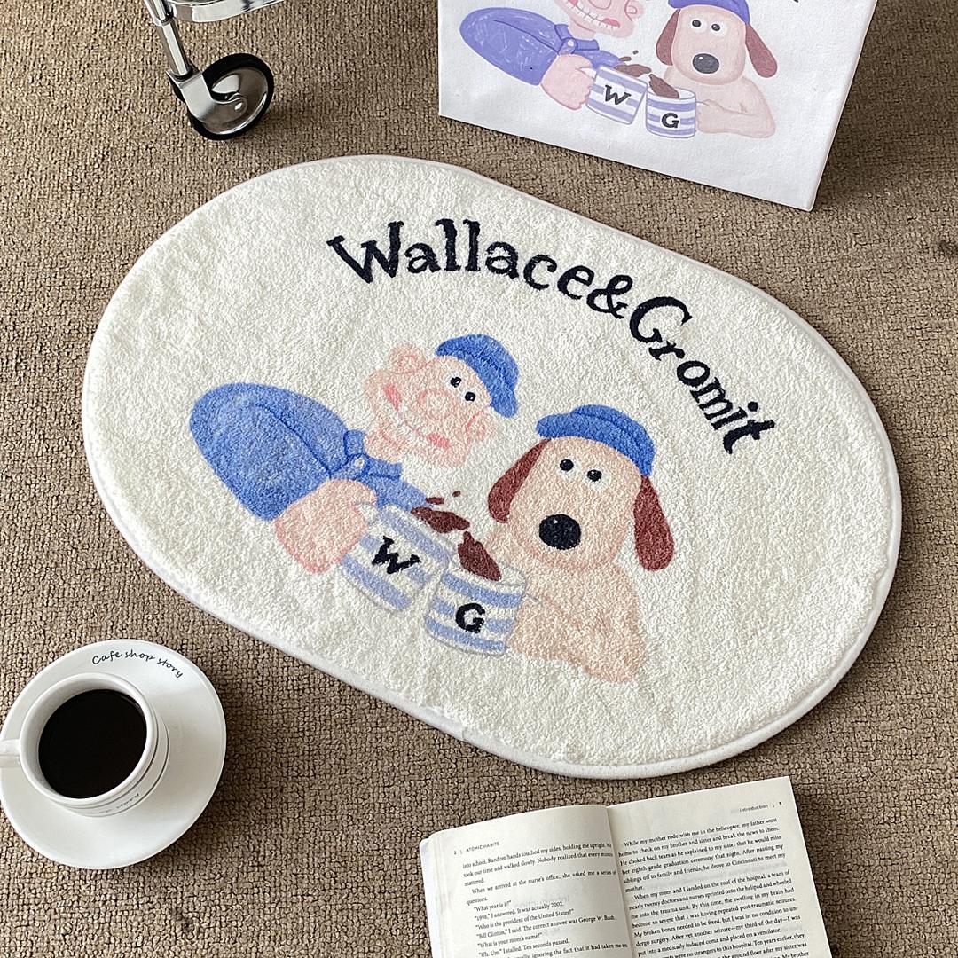 Wallace Gromit Rug 월레스와 그로밋 미니 발매트 러그