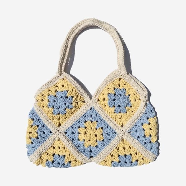 BUTTER granny square hobobag