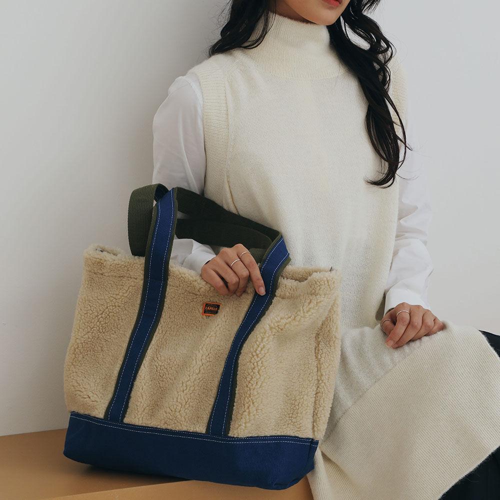 [뽀글이] winter fleece shopper bag_4color