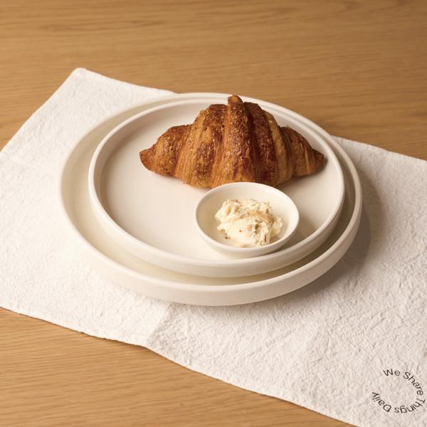 [아틀리에] 원형  플레이트 2종 세트_WHITE