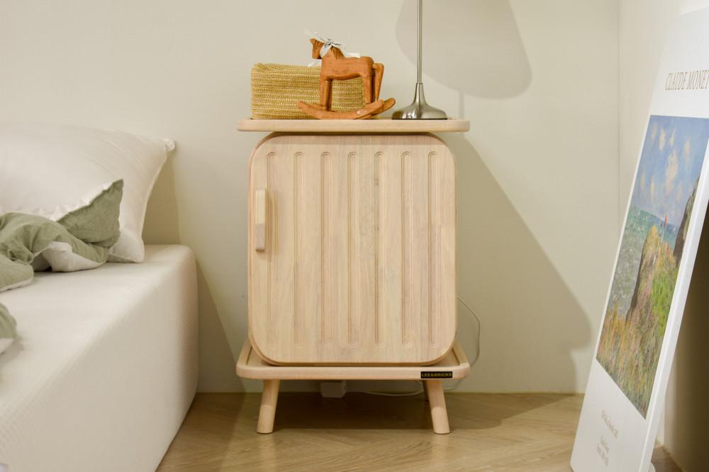 바라하우스 100% 원목 파스텔 협탁 사이드테이블