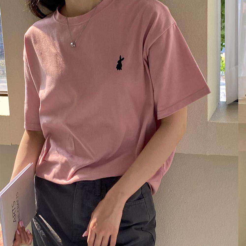 [혀니미니] 400793 여성 반팔 티셔츠 상의 여름 홈웨어 이지웨어 잠옷 라운지웨어