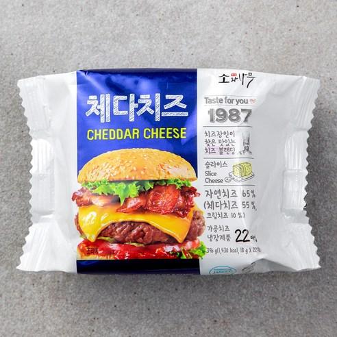소와나무 체다치즈 22매입, 396g, 1개 - 체다 | 쿠팡