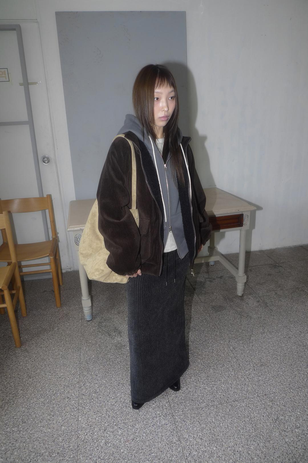 VELVET SHEARLING BLOUSON