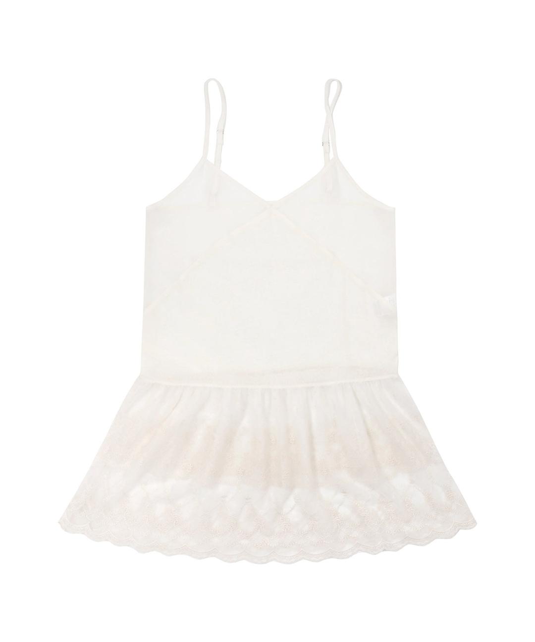 ke802. Lace Bustier Dress Ivory