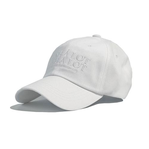 Slogon logo ball cap - white