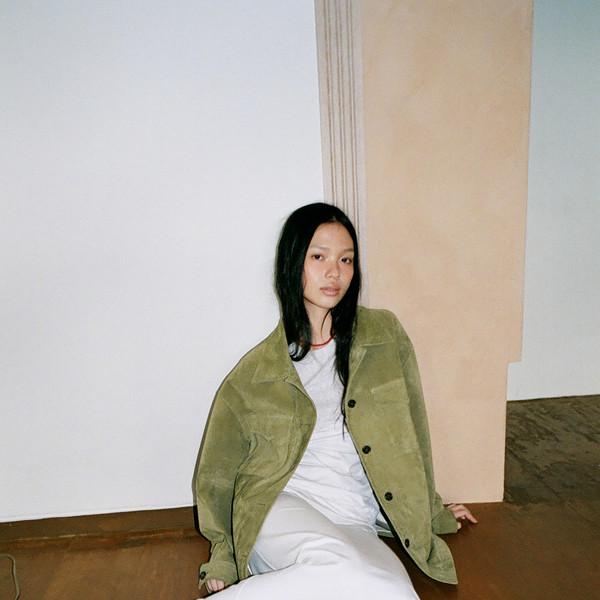 [Exclusive] Suede Overshirt Jacket (Olive / Blue / Green)