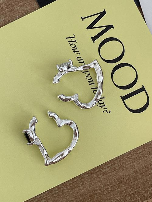 [실버925] 르망 하트 이어커프