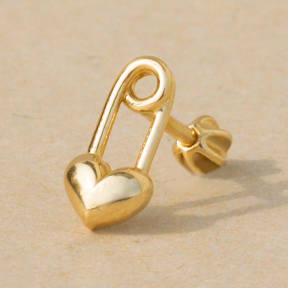 14k 아모르 하트 클립 피어싱