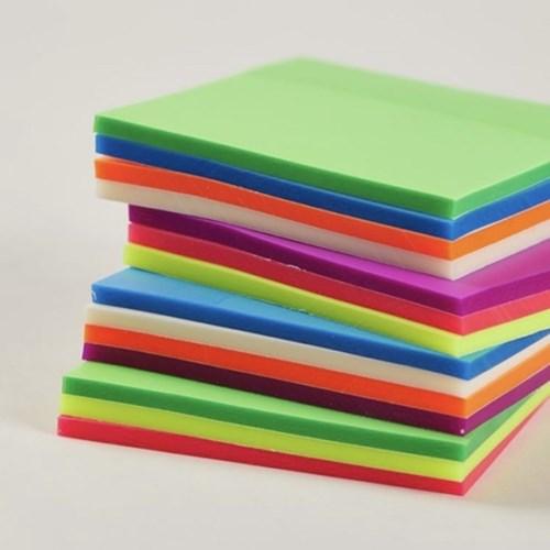 슈가제니 반투명 형광 점착 메모지