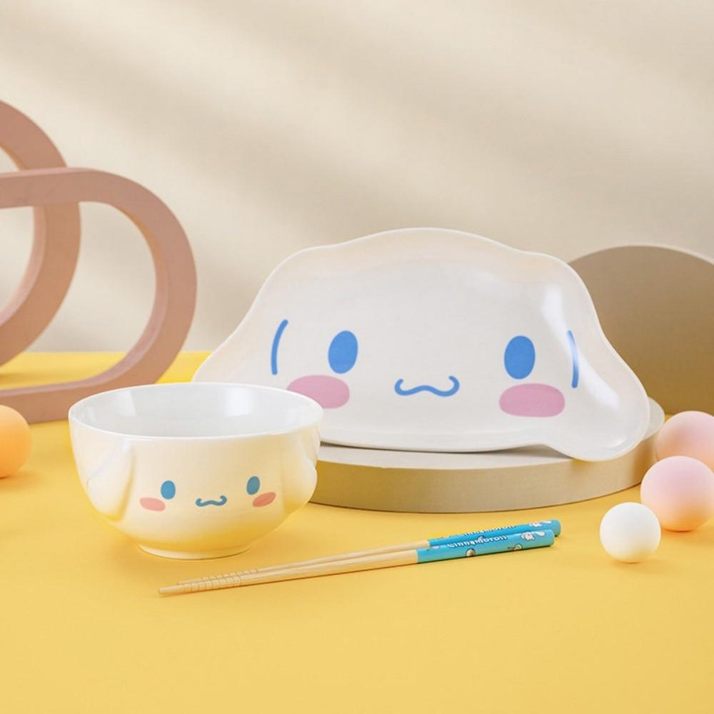 산리오 그릇 간식접시 캐릭터 접시 식기세트 시나모롤