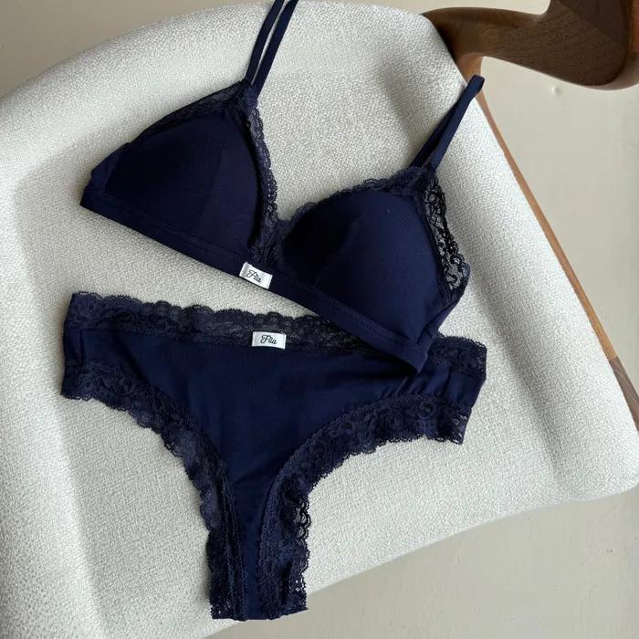 [재입고] 러버스 트라이앵글 볼륨 브라+팬티 3종 택1 세트 7colors