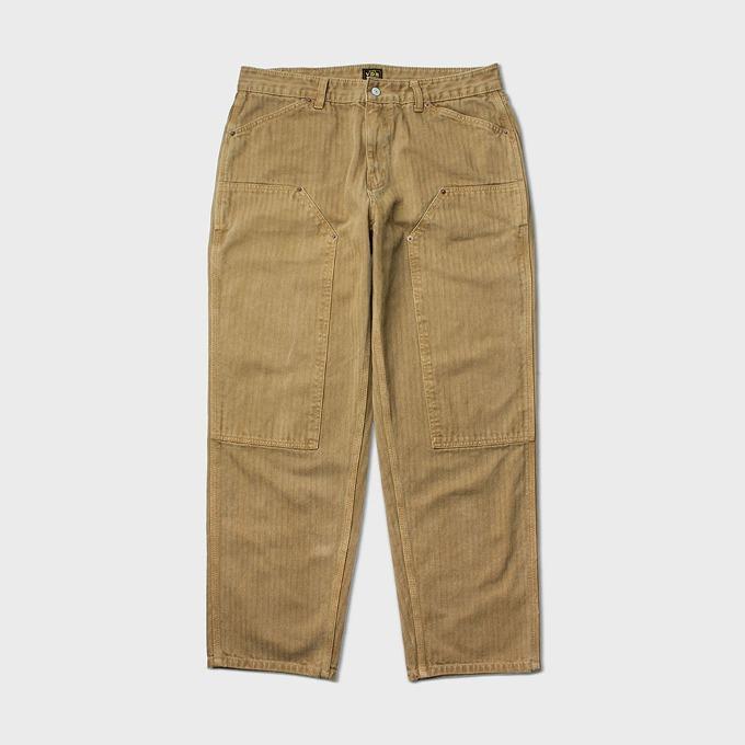 DYED HBT DOUBLE KNEE PANTS [Vintage Sand]