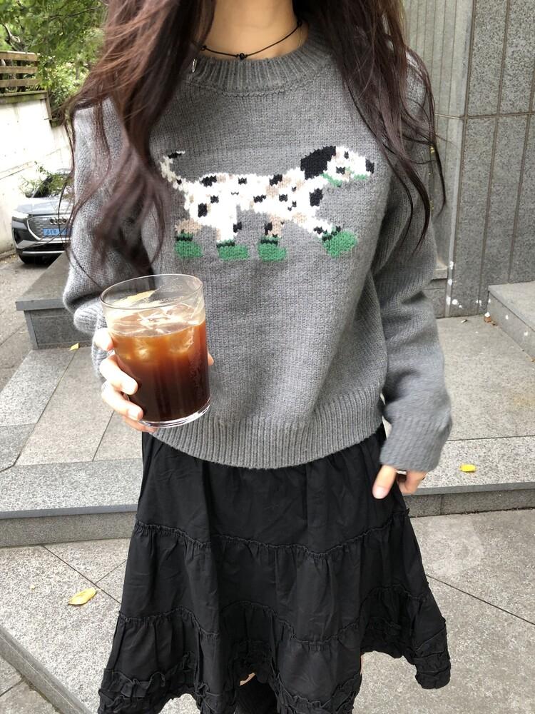 오솔 PUPPY KNIT (2COLOR)