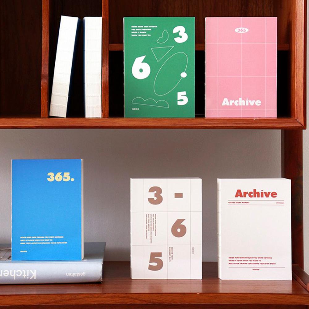 두꺼운 365 다이어리 1P 대학생 직장인 엄마 일기장 노출제본 PVC커버 만년형