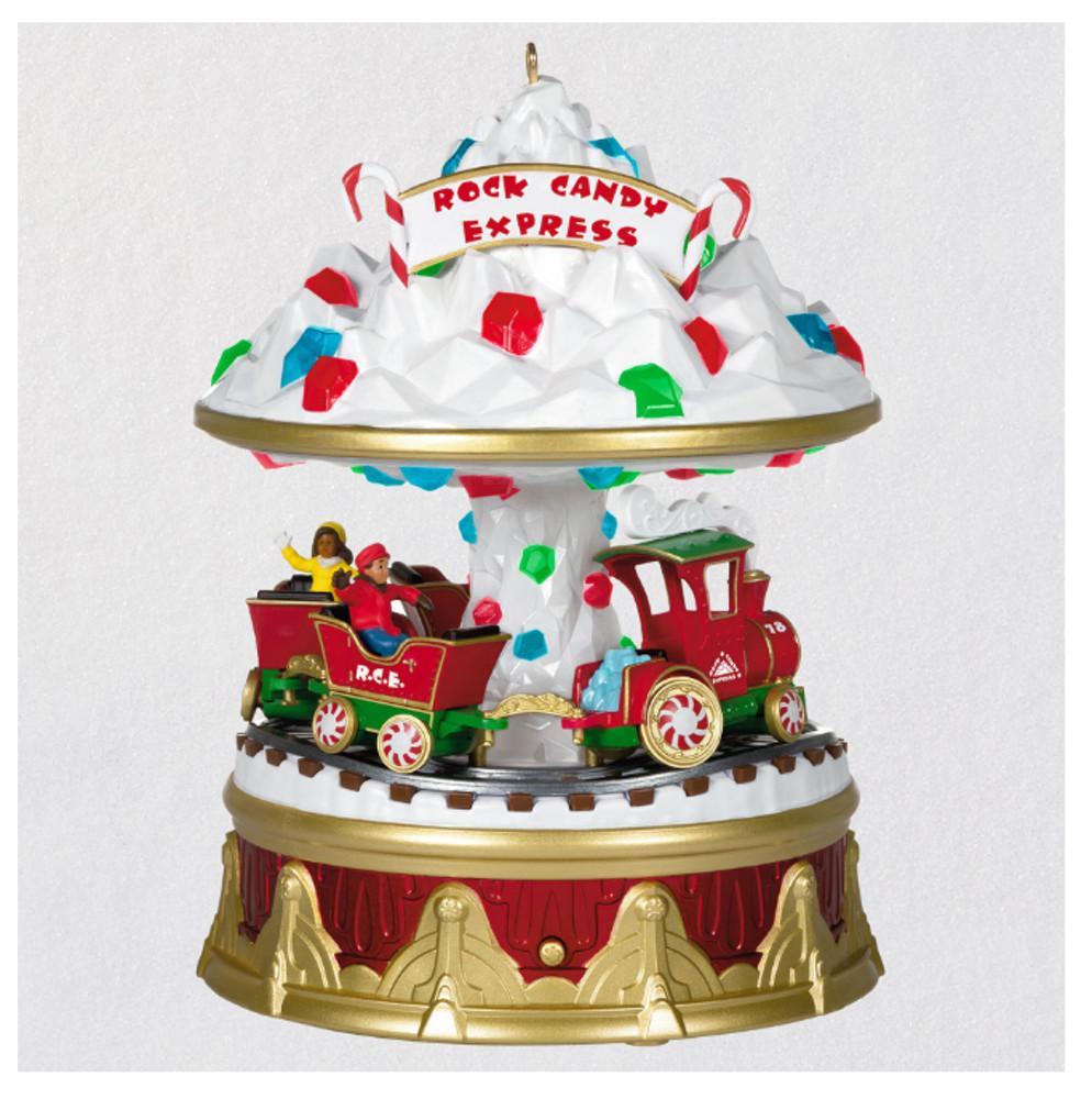 2021 홀마크 크리스마스 카니발 락 캔디 익스프레스 뮤지컬 오너먼트 위드 라이트 모션 Christmas Carnival Rock Candy Express Musical Ornam