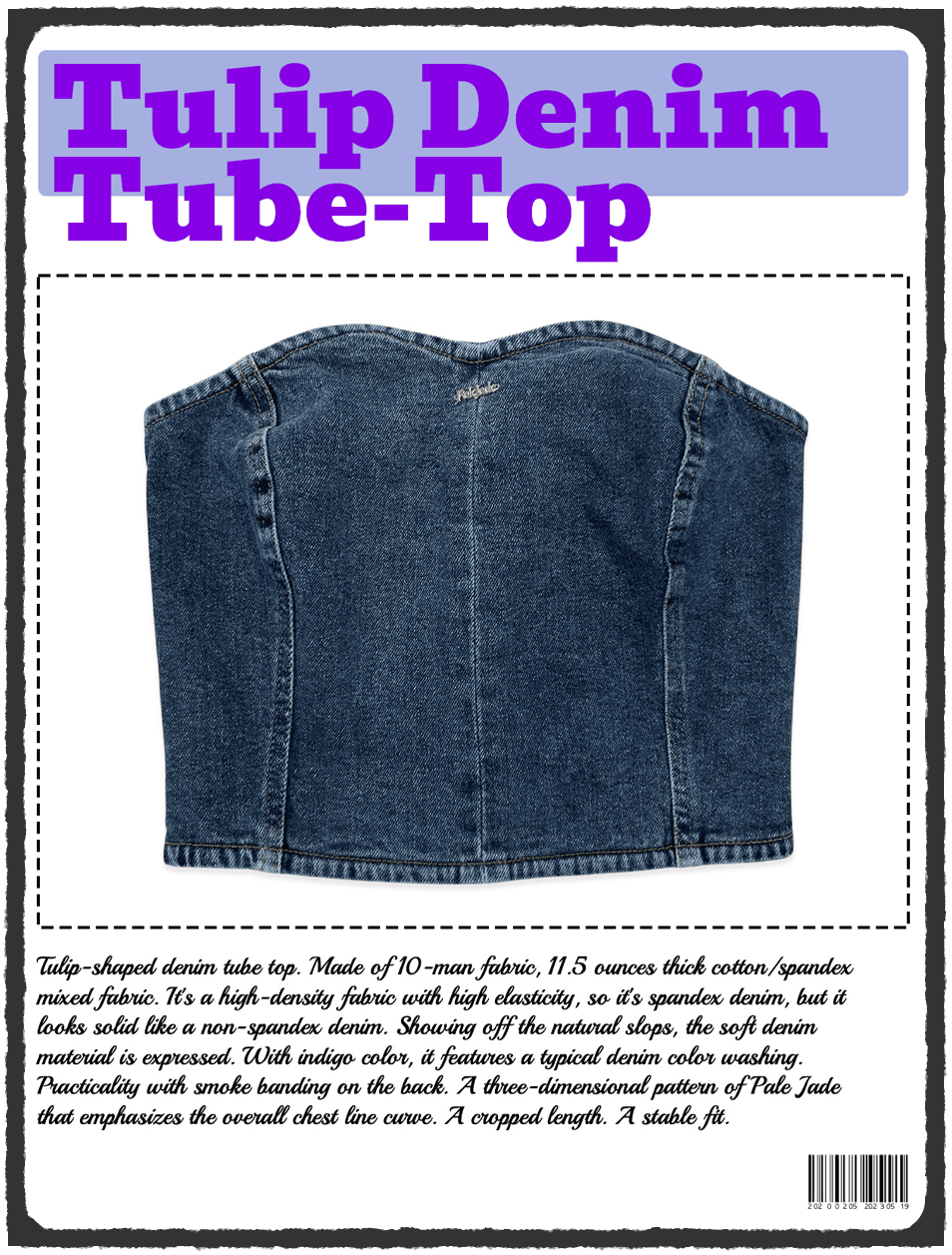 Tulip Denim Tube-Top