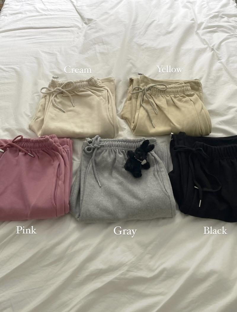 [🐰선착순할인] 래빗 스트링 조거 팬츠 (6color)