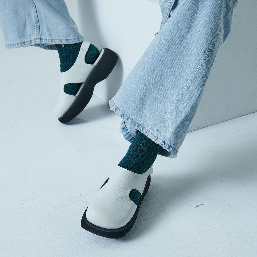 bony flatform sandals(Ivory)