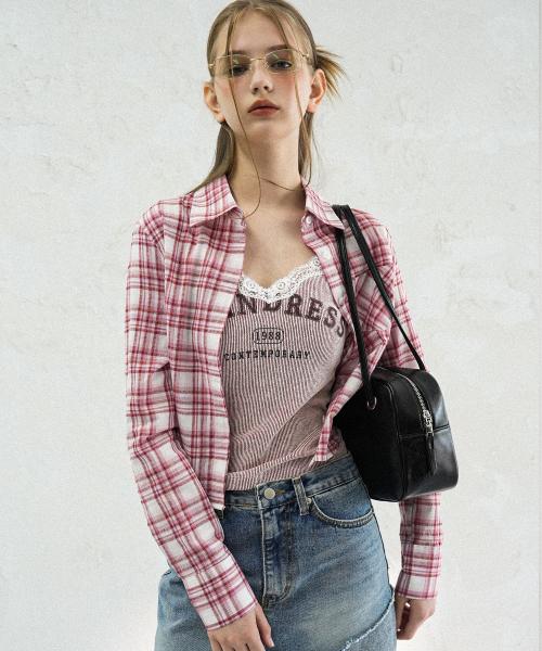 Slender Check Shirt RED