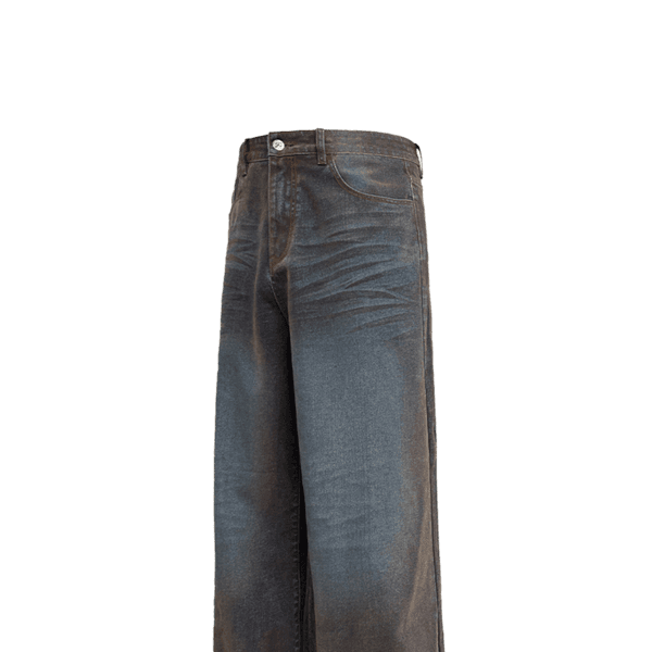 Washed cat whiskers jeans