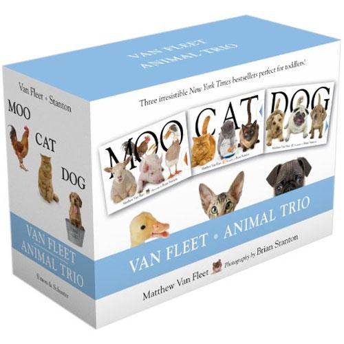 Van Fleet Animal Trio: Moo, Cat, Dog 하드커버 3종 박스 세트
