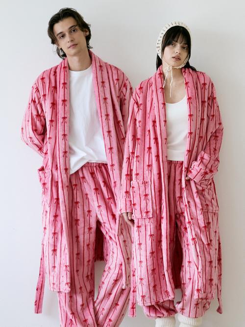 멜로우 극세사 로브- 리본 2colors