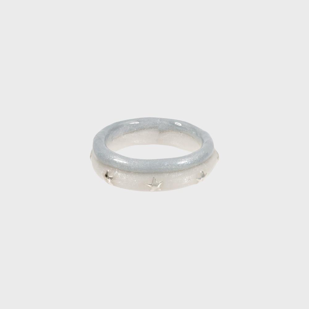 star two track ring-grey
