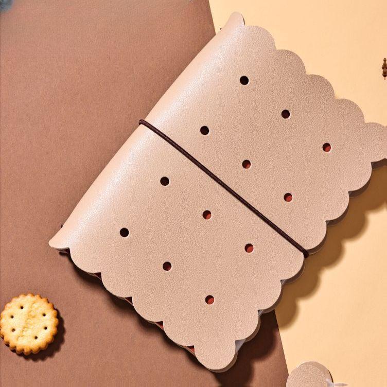 쿠키 다이어리 세트 B6 무지 노트 가죽 선물