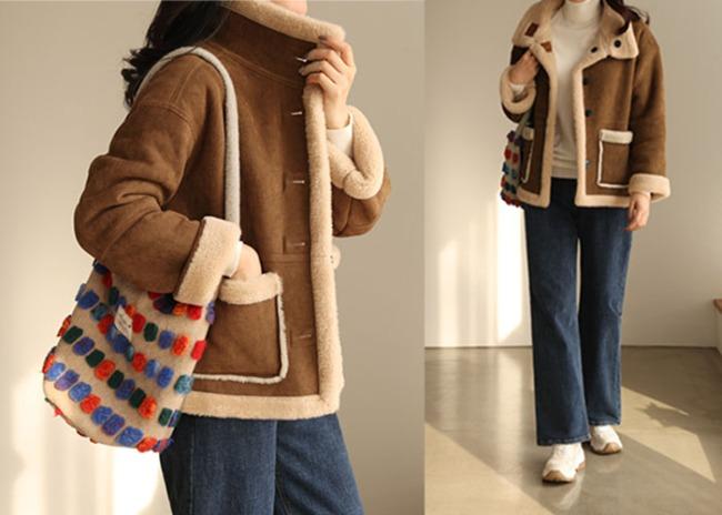 mello 리버서블 무스탕