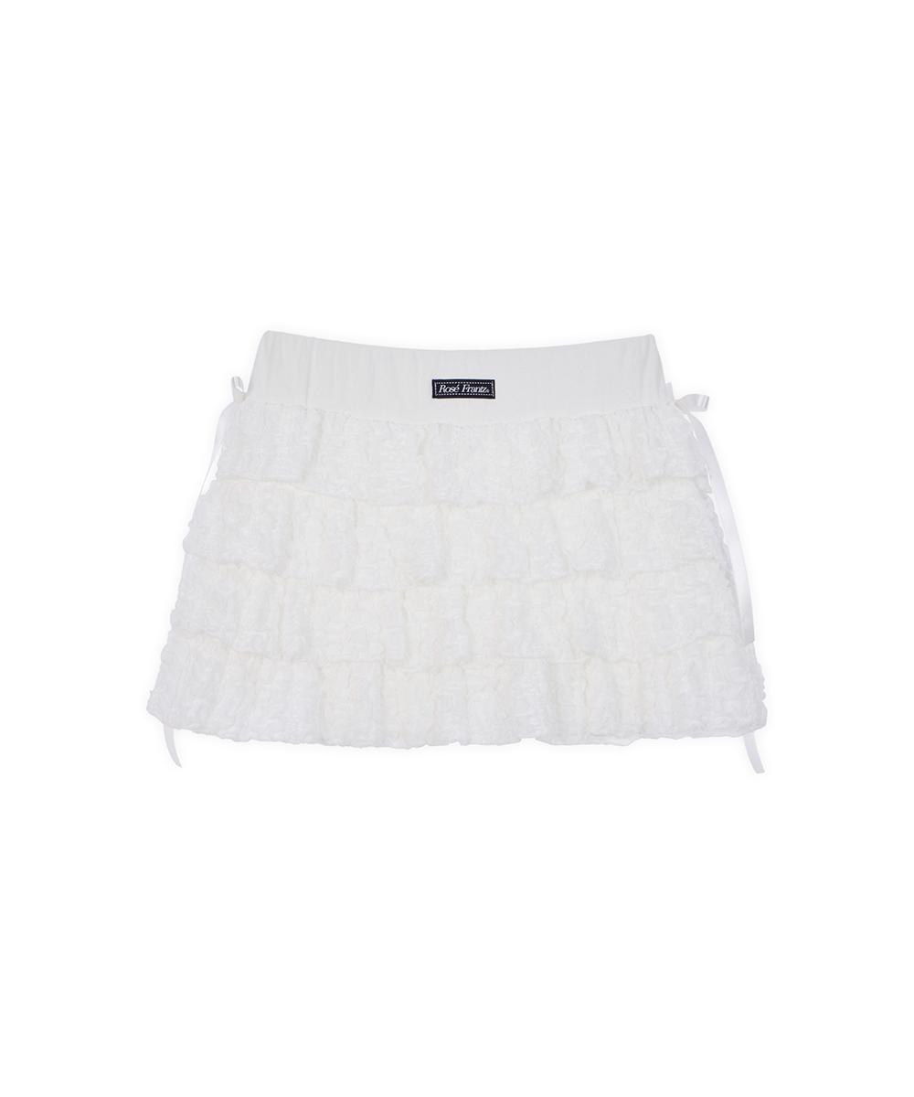 로제프란츠 CanCan Ribbon Mini Skirt [White]