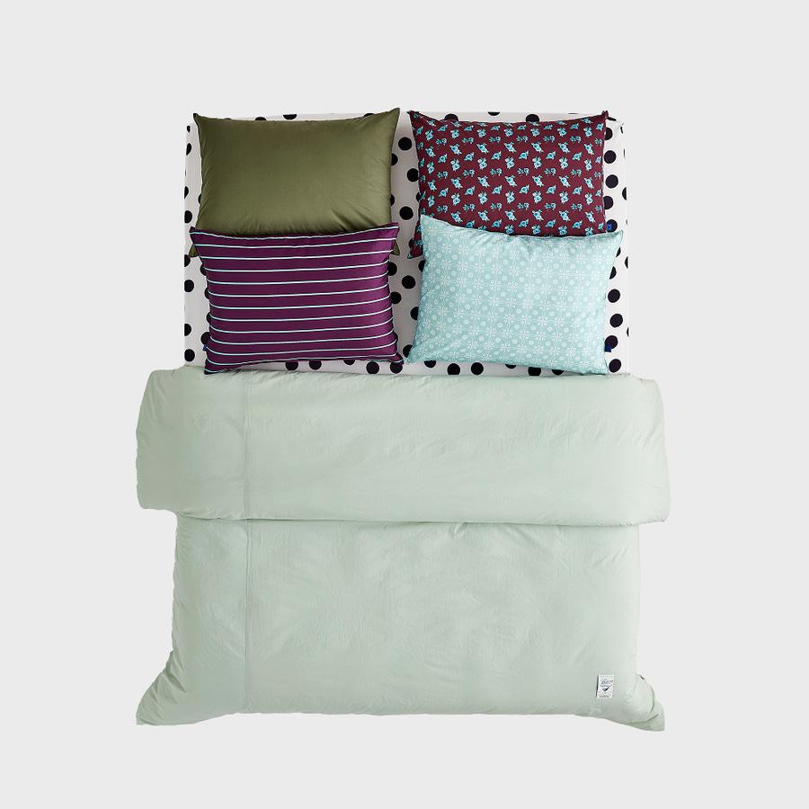 GR 클래식 민트크림 & 빅도트 60수 순면 차렵이불 2Sizes