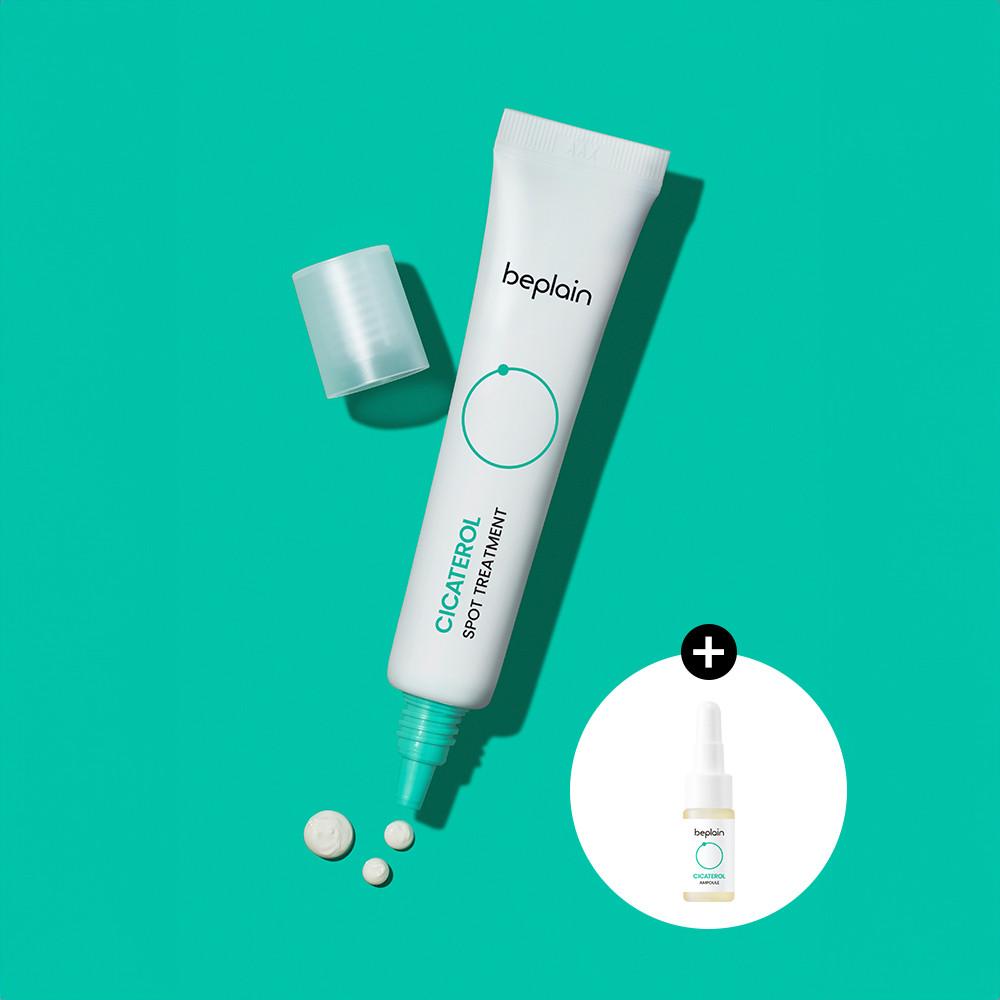 비플레인 시카테롤 스팟 트리트먼트 15ml (+시카테롤 앰플 5ml 증정) / 안티트러블 고농축 진정 집중관리 국소부위
