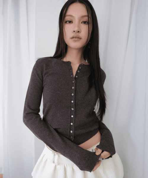 이터널 하트 미니 가디건 *보카시 엄버