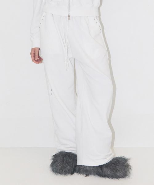 프레이드 스웻 팬츠 화이트