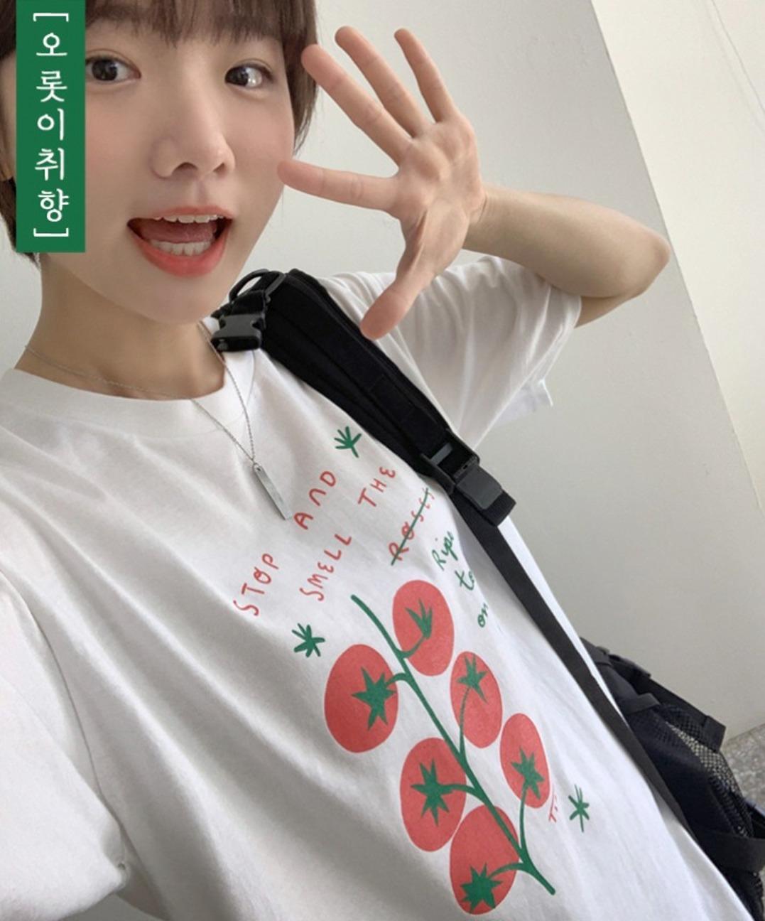 (자체제작)토마토 반팔티