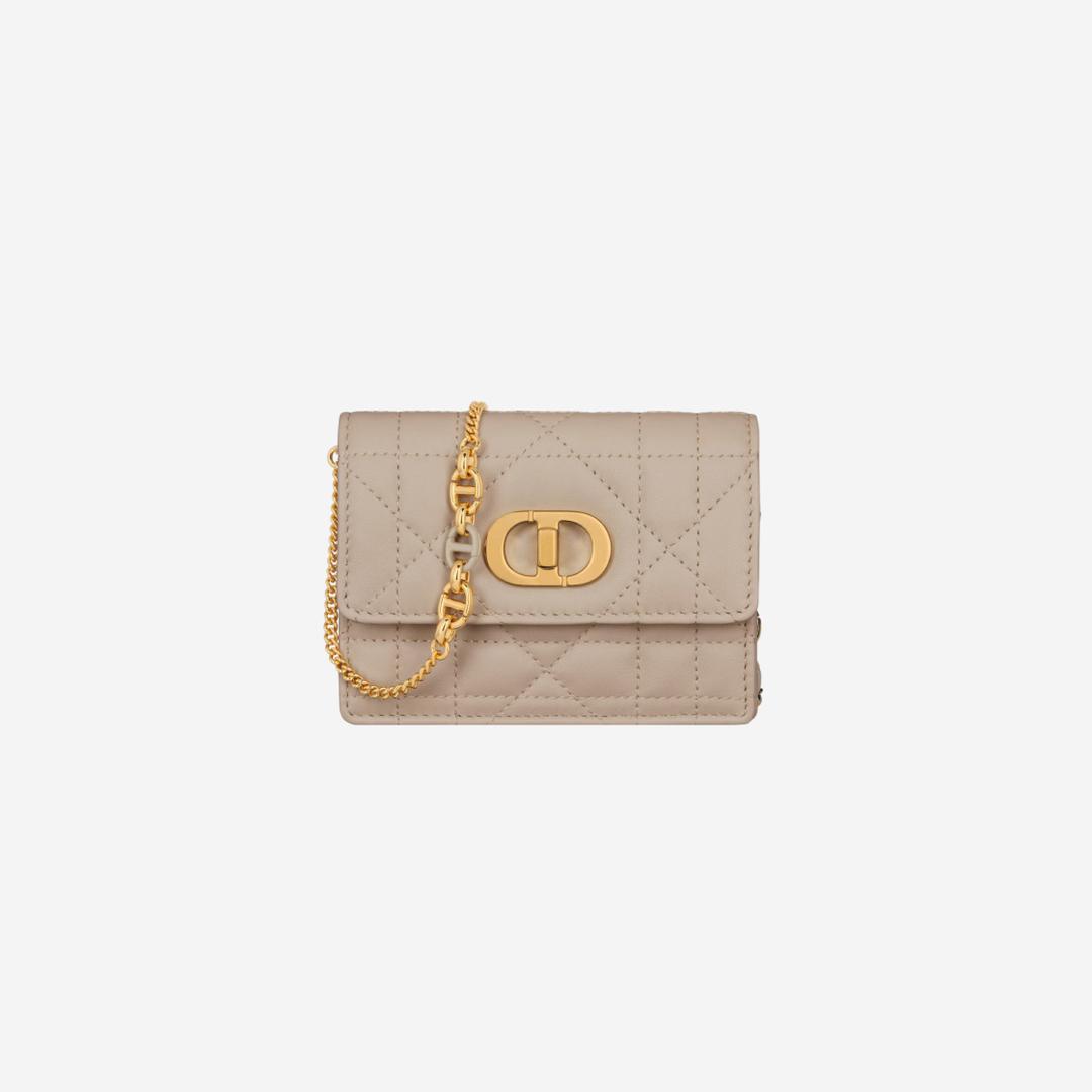 Dior Miss Caro Micro Bag Macrocannage Lambskin Powder Beige