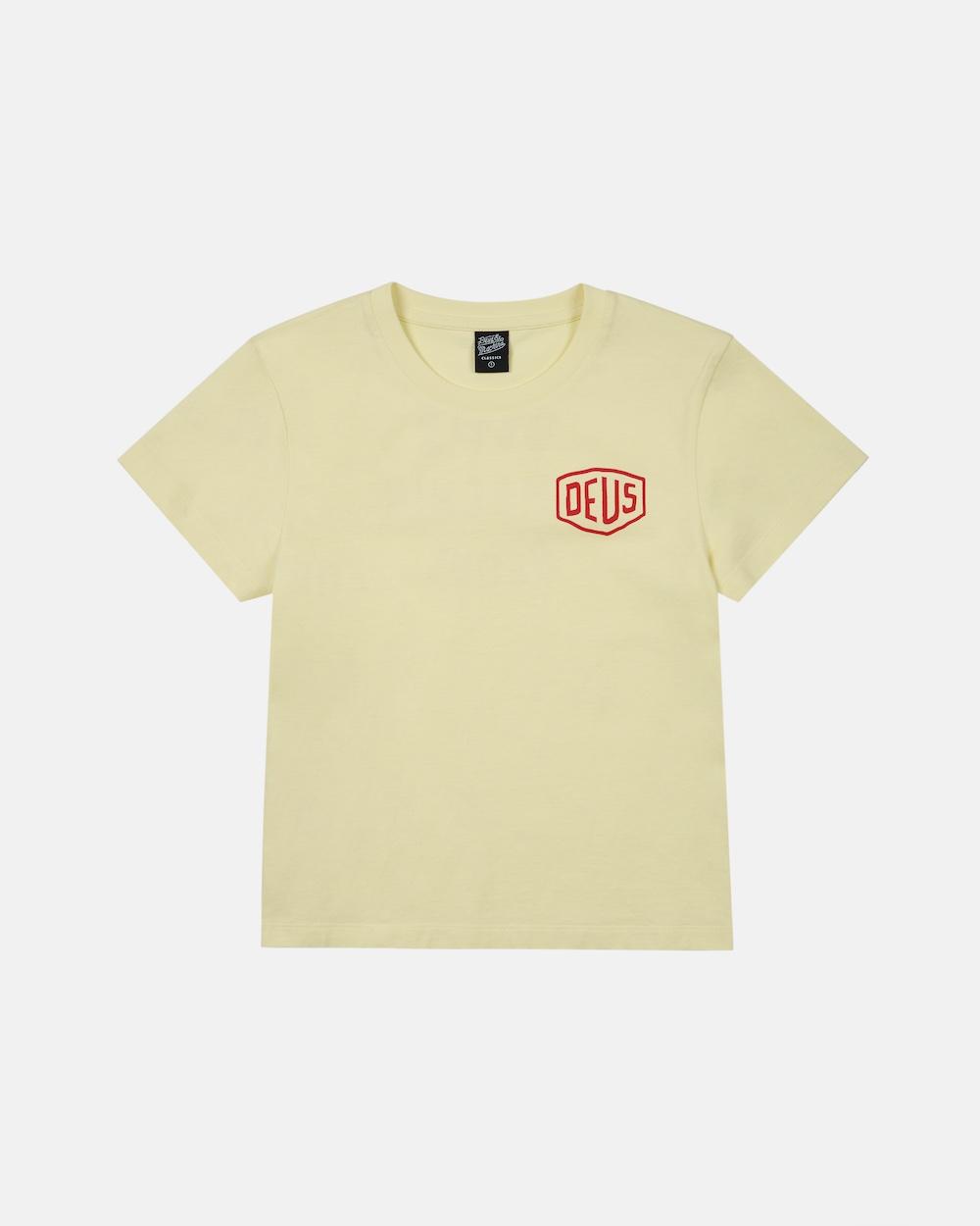 W. Seoul College Address Crop Tee_L/Yellow