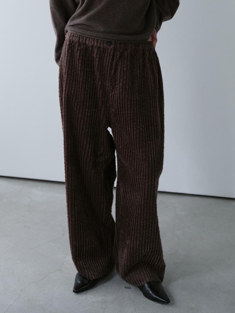 Corduroy Wide Pants (brown)