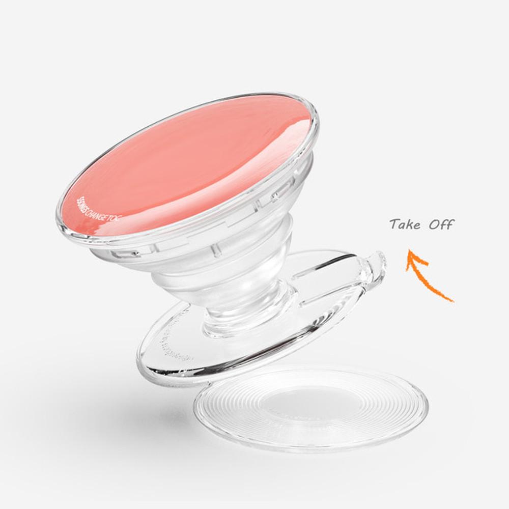 쏭스 컬러 체인지톡 탈부착 핸드폰 그립 톡홀더 스마트톡