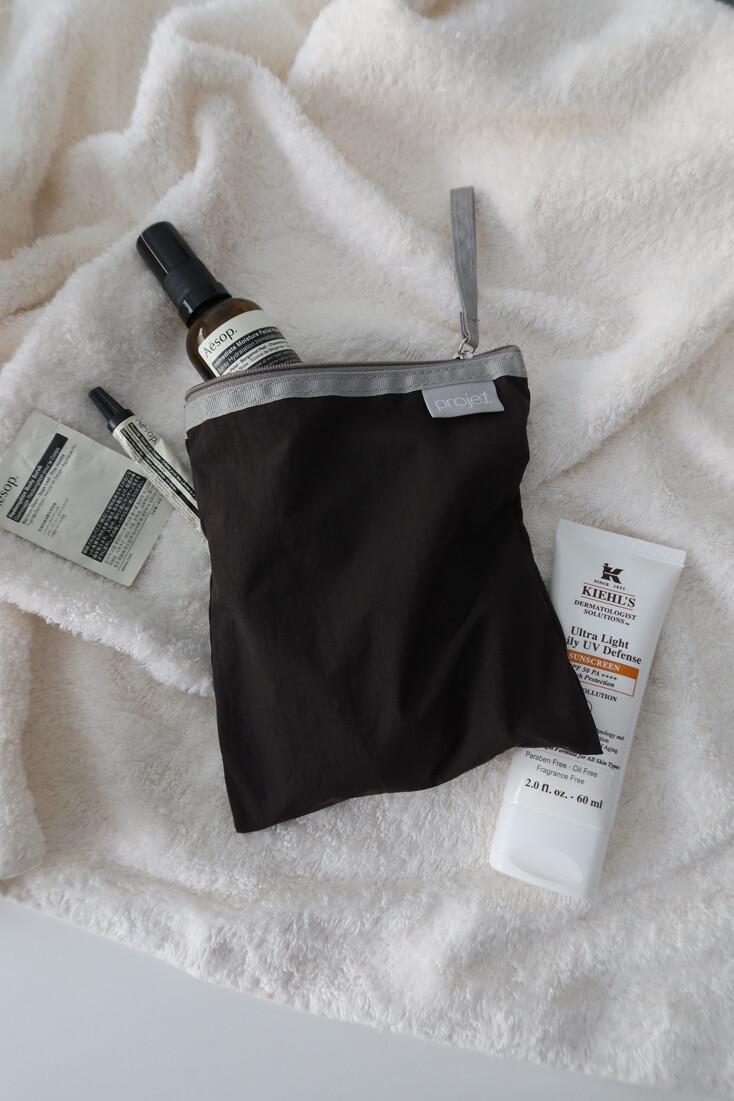 flat pouch 플랫 파우치 (black olive)