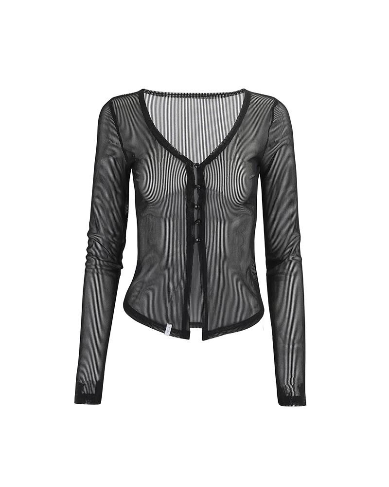 NICHE SEE - THROUGH CARDIGAN