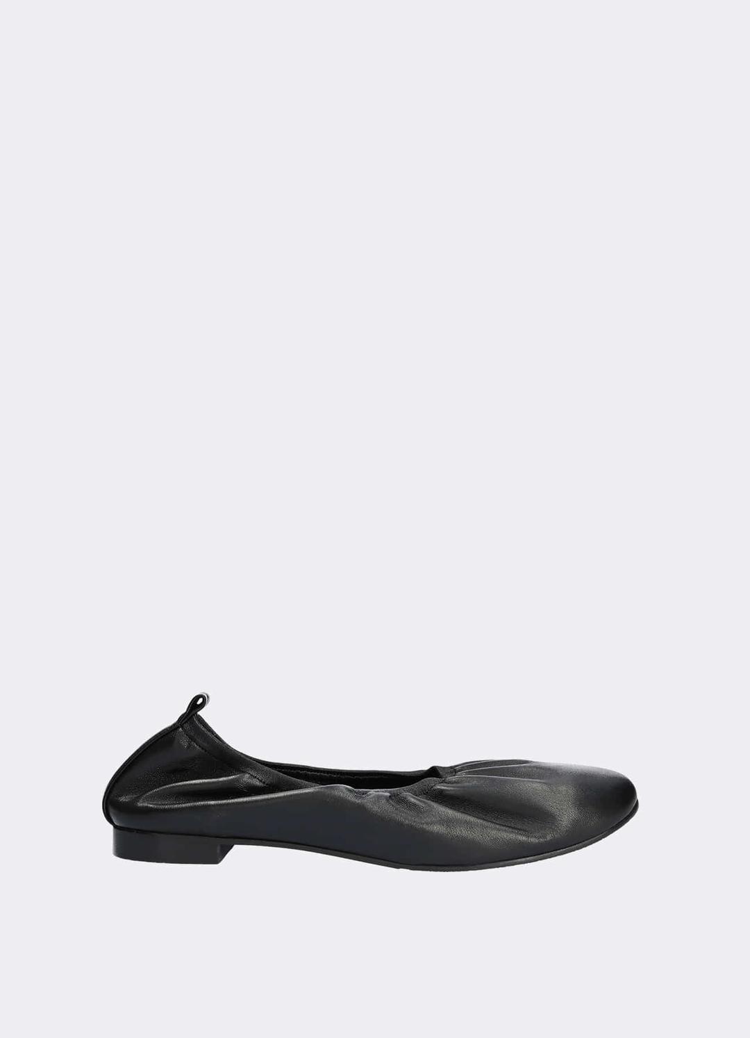 BAGUETTE BALLERINA FLAT (BLACK)
