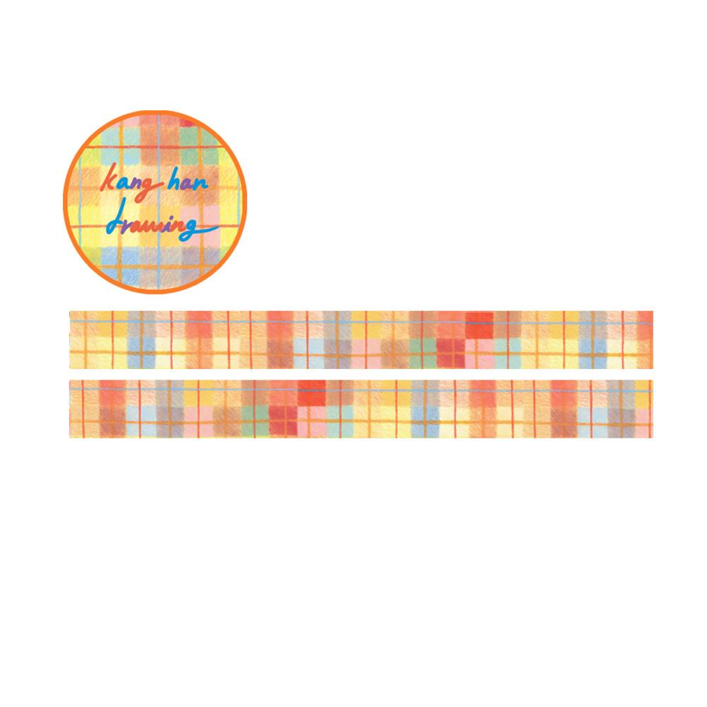어레터프롬 Cozy check masking tape