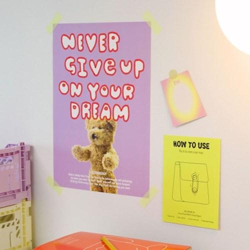 [코너오브] A4 포스터 Never Give Up