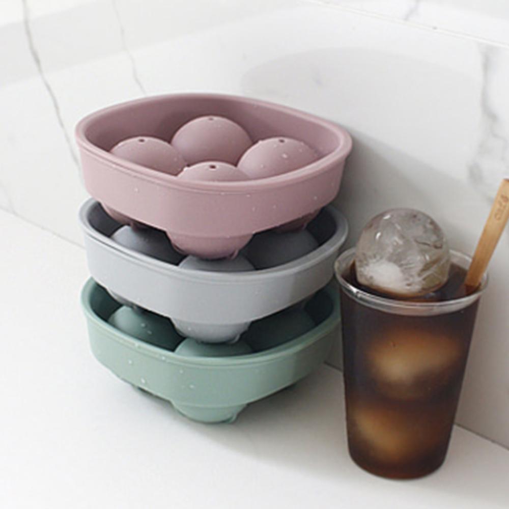 국산 실리콘 왕구슬 4구 얼음틀 3종