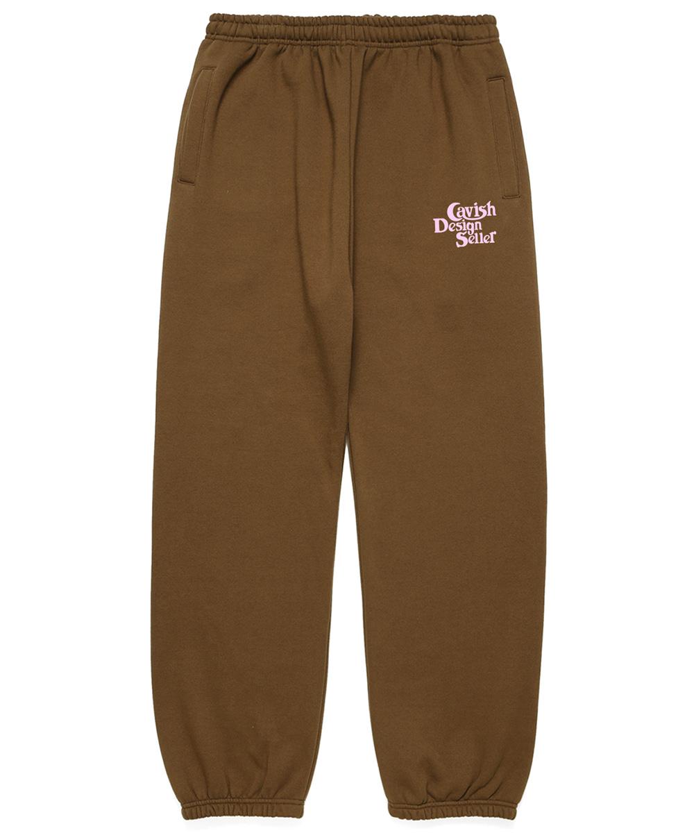 SELLER LOGO SWEATPANTS[BROWN]