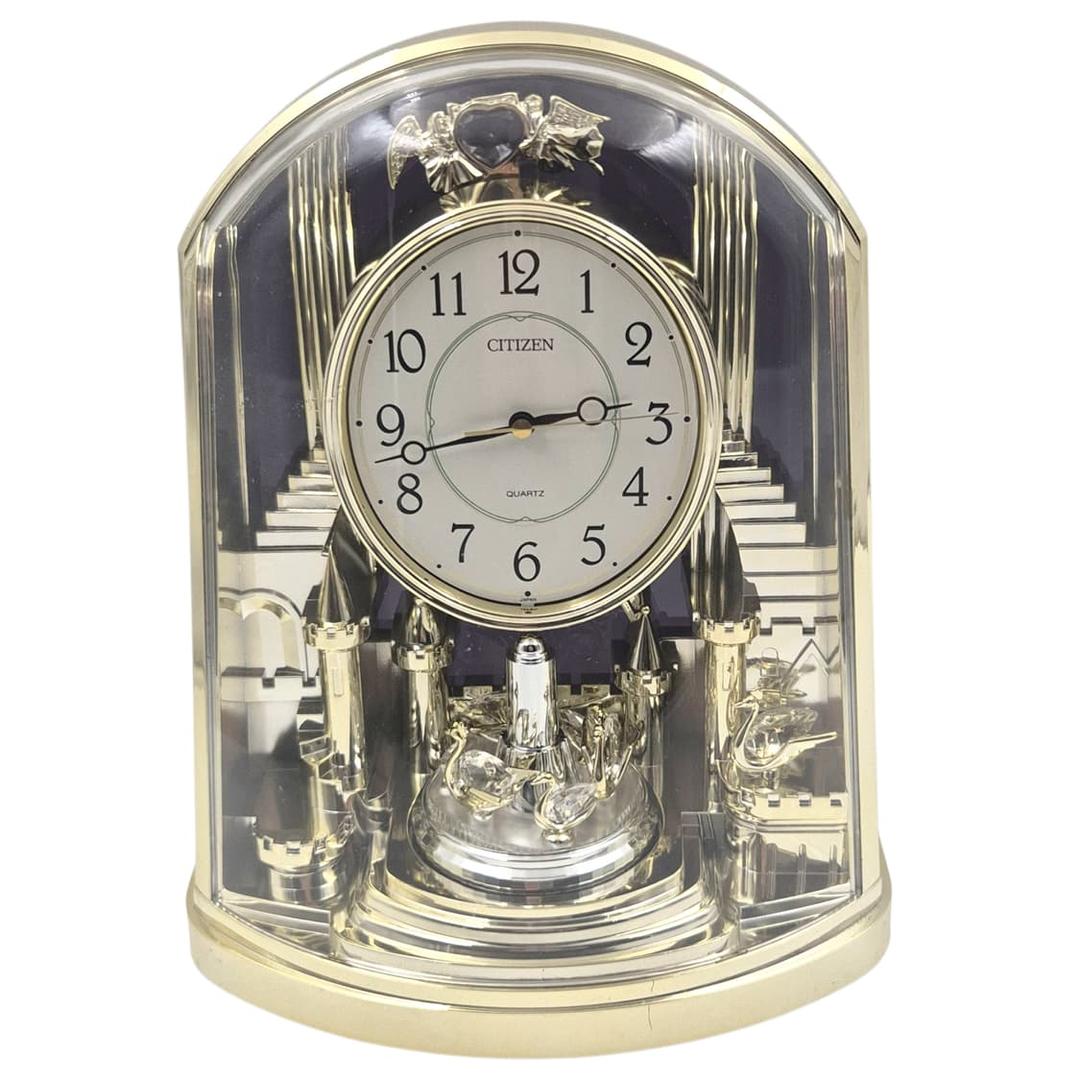 90s 시티즌 천사&백조 크리스탈 회전 돔 시계 | 후루츠패밀리